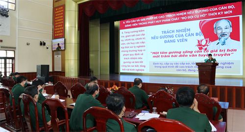 Quân đoàn 4 nghiên cứu chuyên đề “Học tập, làm theo tư tưởng, đạo đức, phong cách Hồ Chí Minh”