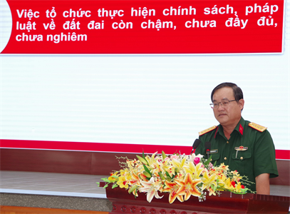 Đảng ủy Quân sự tỉnh Bình Thuận quán triệt kết quả Hội nghị lần thứ 5, Ban Chấp hành Trung ương Đảng (khóa XIII)