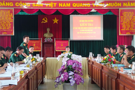 Huyện Cát Tiên hoàn thành tốt nhiệm vụ quân sự, quốc phòng 6 tháng đầu năm 2022