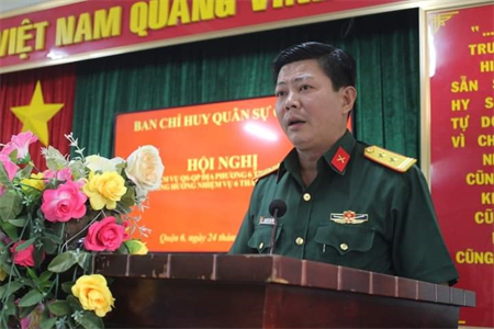 Ban CHQS Quận 6 sơ kết nhiệm vụ quân sự, quốc phòng địa phương 6 tháng đầu năm 2022