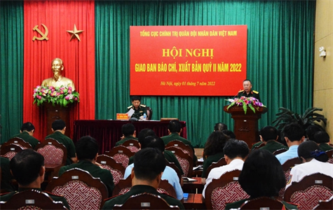 Tổng cục Chính trị giao ban báo chí, xuất bản quý II năm 2022