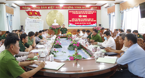 Tỉnh Long An  kiểm tra kiểm tra công tác diễn tập khu vực phòng thủ huyện Cần Đước