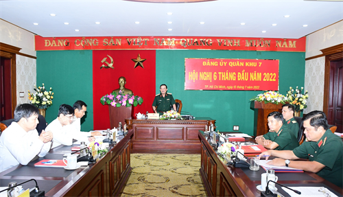 Đảng ủy Quân khu thực hiện tốt nhiệm vụ quân sự, quốc phòng và xây dựng Đảng 6 tháng đầu năm 2022