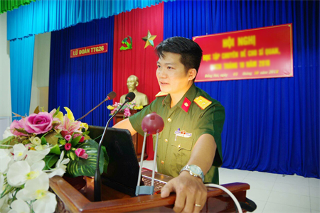 Trung tá Nguyễn Mạnh Cường thẩm phán mẫu mực, tiêu biểu