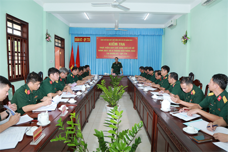 Quân khu kiểm tra thực hiện Quy chế dân chủ cơ sở Đoàn Kinh tế - Quốc phòng 778