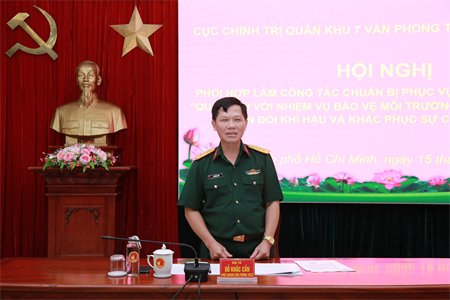 Cục Chính trị phối hợp chuẩn bị Hội thảo Quân đội với nhiệm vụ bảo vệ môi trường