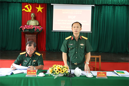 Huyện Nhà Bè xét duyệt nguồn tuyển chọn và gọi công dân nhập ngũ năm 2023