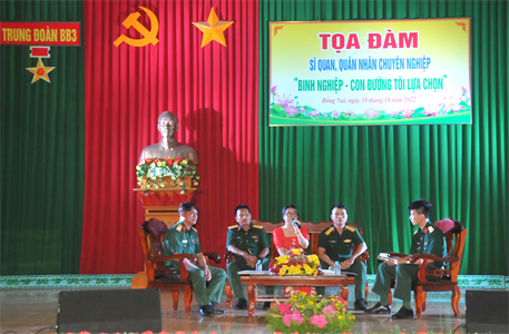 Trung đoàn 3, Sư đoàn 9 tọa đàm “Binh nghiệp – con đường tôi lựa chọn”