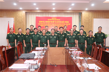 Hội đồng Khoa học Quân sự Quân khu: Đánh giá, nghiệm thu  đề tài cấp Bộ quốc phòng