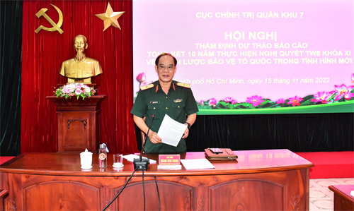 Cục Chính trị thẩm định báo cáo Tổng kết 10 năm thực hiện Nghị quyết Trung ương 8 khóa XI