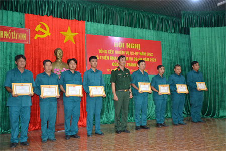 Ban CHQS thành phố Tây Ninh tổng kết nhiệm vụ quân sự – quốc phòng năm 2022