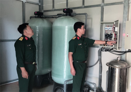Bộ CHQS tỉnh Lâm Đồng bàn giao công trình nước sạch tại huyện Đạ Tẻh