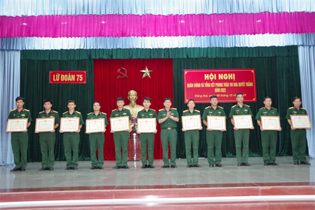 Lữ đoàn 75 tổ chức hội nghị quân chính năm 2022