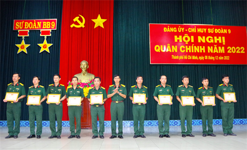 Sư đoàn 9 hội nghị Quân chính năm 2022