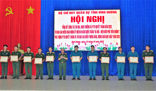 LLVT tỉnh Bình Dương thi đua quyết thắng mừng xuân, dâng Đảng