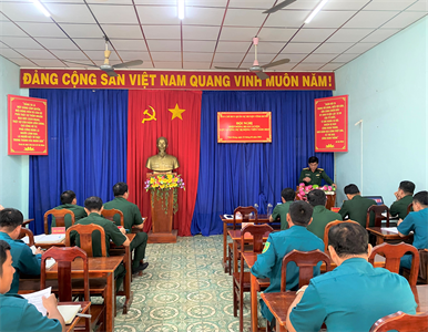 Ban CHQS huyện Vĩnh Hưng hiệp đồng huấn luyện, diễn tập lực lượng dự bị động viên