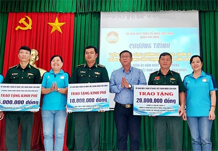 Ủy ban MTTQVN quận Tân Bình ký kết phối hợp hoạt động với Đồn Biên phòng Cần Thạnh