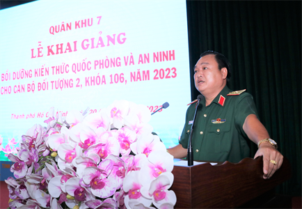Khai giảng lớp bồi dưỡng kiến thức quốc phòng và an ninh cho cán bộ đối tượng 2, khóa 106
