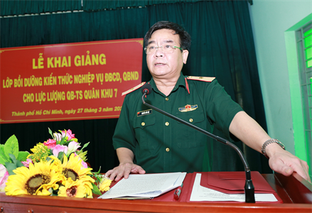 Khai giảng lớp bồi dưỡng kiến thức nghiệp vụ điệp báo chiến dịch, quân báo Nhân dân