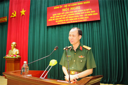 Binh đoàn 16 giao chỉ tiêu nhiệm vụ năm 2023