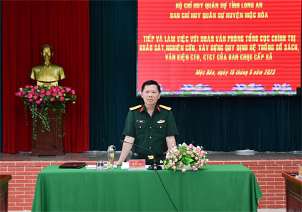 Đoàn khảo sát Văn phòng Tổng cục Chính trị làm việc tại tỉnh Long An và Đồng Nai