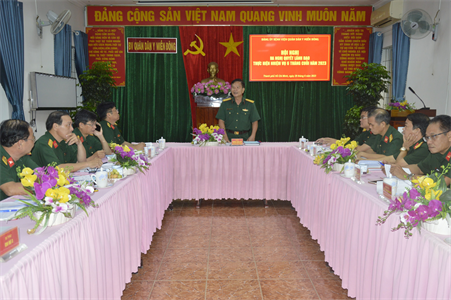 Hội nghị Đảng ủy Bệnh viện Quân dân y miền Đông phiên 6 tháng đầu năm 2023