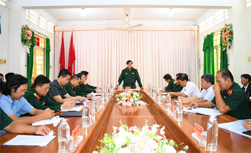 Bộ Tư lệnh Quân khu 7 kiểm tra dự án đường tuần tra biên giới tại Tây Ninh