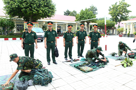 Bộ Tham mưu Quân khu kiểm tra công tác sẵn sàng chiến đấu tại Tây Ninh và Bình Thuận