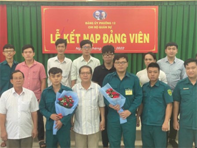 Phường 12, quận Bình Thạnh tích cực vận động, tạo nguồn đảng viên nhập ngũ