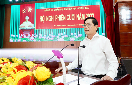 Đảng ủy Quân sự tỉnh Bà Rịa - Vũng Tàu lãnh đạo thực hiện tốt nhiệm vụ năm 2023