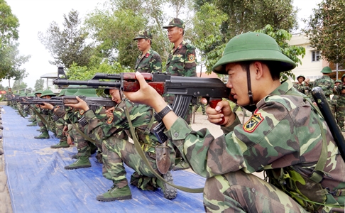 Quyết tâm hoàn thành tốt khóa huấn luyện tân binh