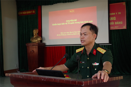 Bệnh viện Quân y 7B quán triệt, học tập nghị quyết Hội nghị lần thứ 8, khóa XIII