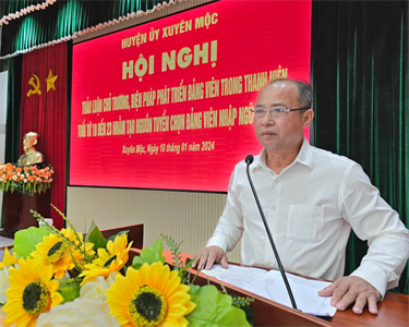 Huyện Xuyên Mộc đẩy mạnh phát triển đảng viên nhập ngũ
