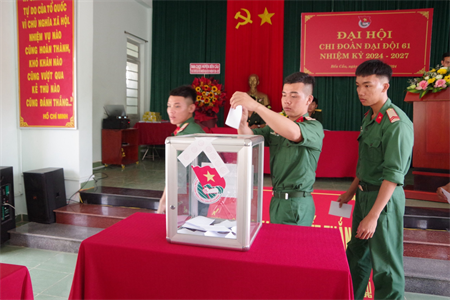 Chi đoàn Đại đội 61, Ban CHQS huyện Bến Cầu: Đại hội nhiệm kỳ 2024 - 2027