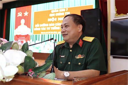 Quân khu 7 tổ chức Hội nghị bồi dưỡng báo cáo viên và giao ban công tác tư tưởng tháng 3 năm 2024