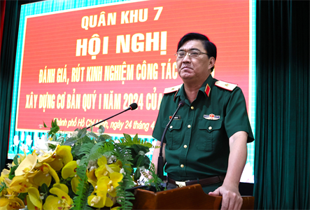 Quân khu 7 đánh giá, rút kinh nghiệm công tác đầu tư xây dựng cơ bản quý I năm 2024