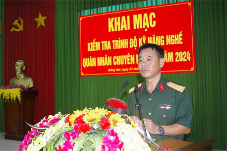 Lữ đoàn 26 khai mạc kiểm tra trình độ kỹ năng nghề năm 2024