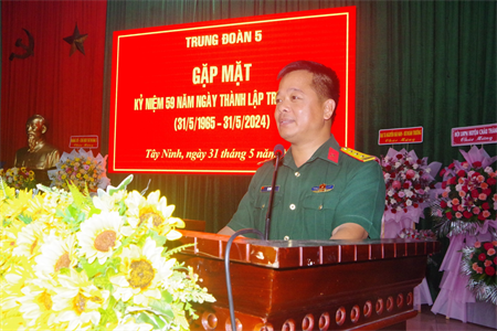 Trung đoàn 5, Sư đoàn 5 gặp mặt kỷ niệm 59 năm ngày truyền thống