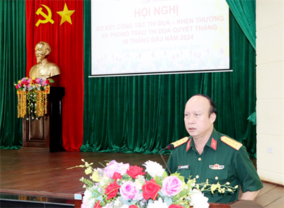 Cụm thi đua I - Bộ CHQS tỉnh Bình Dương sơ kết công tác thi đua khen thưởng và Phong trào Thi đua Quyết thắng