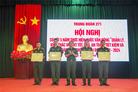 Trung đoàn 271, Sư đoàn 5 thực hiện hiệu quả Cuộc vận động 50