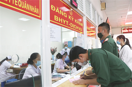Phạm vi quyền lợi hưởng bảo hiểm y tế của quân nhân