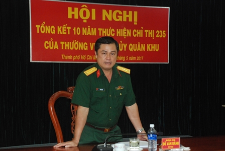 Đảng ủy Cục Chính trị Quân khu tổng kết 10 năm thực hiện Chỉ thị 235