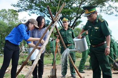 Đoàn Thanh niên bộ đội Biên phòng Long An: phát động lễ trồng cây "Đời đời nhớ ơn Bác"