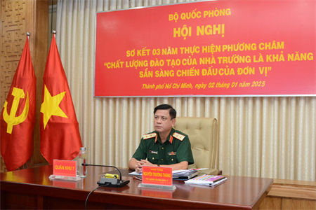 Bộ Quốc phòng sơ kết 3 năm thực hiện phương châm “Chất lượng đào tạo của nhà trường là khả năng sẵn sáng chiến đấu của đơn vị”