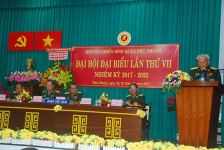 Hội cựu chiến binh Quận Phú Nhuận Đại hội Đại biểu lần thứ VII nhiệm kỳ 2017 - 2022