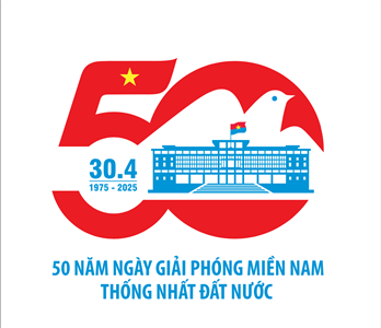 Biểu trưng (logo) tuyên truyền Kỷ niệm 50 năm Ngày Giải phóng miền Nam thống nhất đất nước