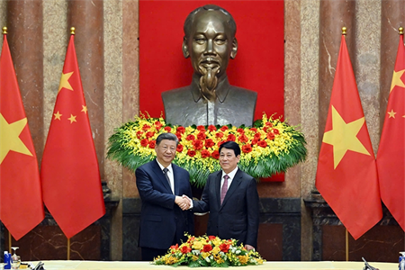 Chủ tịch nước Lương Cường hội đàm Tổng Bí thư, Chủ tịch Trung Quốc Tập Cận Bình