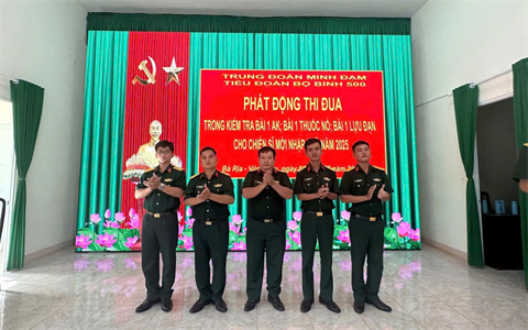 Tiểu đoàn 500, Trung đoàn Minh Đạm phát động thi đua thực hành tốt nhiệm vụ “3 tiếng nổ” năm 2025