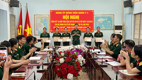 Đảng ủy Bệnh viện Quân y 4 tổng kết 10 năm thực hiện Chỉ thị số 05 của Bộ Chính trị