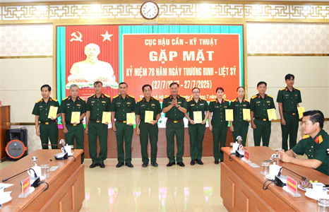 Cục Hậu cần – Kỹ thuật tổ chức gặp mặt kỷ niệm 78 năm Ngày Thương binh – Liệt Sĩ